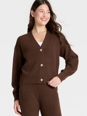 Auden - Women's Stitched Sweater Cardigan - Auden
Heather Brown new